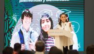 La jefa de Gobierno pronunció, ayer, un discurso ante jóvenes estudiantes del IPN, durante una visita a Zacatenco.
