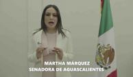 Martha Márquez también acusó a Marko Cortés de tener una actitud tibia ante la situación que vive el país.