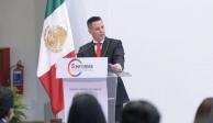 Alejandro Murat durante la presentación de su Quinto Informe de Gobierno.