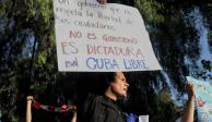 Protestas en embajada de Cuba
