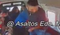 Delincuentes roban a pasajeros de combi en Ecatepec sin utilizar armas
