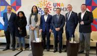 Los integrantes de la Unión de Alcaldes de la Ciudad de México ofrecieron conferencia.
