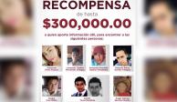 La FGJEM recompensará a quienes ayuden a localizar a siete personas desaparecidas en distintos municipios mexiquenses.