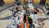 Adornos navideños cayeron del techo de un centro comercial en Suiza y dejaron varios heridos