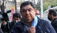 Iñanki Blanco compareció en la Fiscalía General de la República (FGR) por la desaparición de los 43 normalistas de Ayotzinapa.