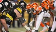Una acción de un duelo entre Pittsburgh Steelers vs Cincinnati Bengals
