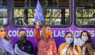 El "Transporte Violeta", una línea exclusiva para ellas que circulará por las calles tijuanenses, señaló&nbsp;la gobernadora de Baja California, Marina del Pilar Ávila.