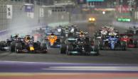 Una acción de la carrera del Gran Premio de Arabia Saudita de la Fórmula 1