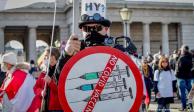 Protestan miles de ciudadanos en Viena, nuevamente, contra la vacunación