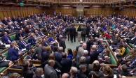 Vista del Parlamento británico en Londres durante la votación de enmiendas
