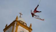 El volador&nbsp;de 48 años cayó de una altura de 20 metros mientras realizaba el ritual conocido como "Voladores".