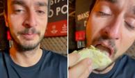 Un extranjero probó los tacos en un puesto de México por primera vez y hasta lloró de felicidad