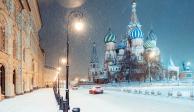 Increíbles postales, juegos en trineo y mucho frío por la fuerte nevada en Moscú, Rusia