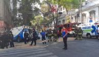 Aparatoso choque entre ambulancias particulares deja heridos en la colonia Roma de la Ciudad de México