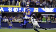 Una acción del duelo entre Los Ángeles Rams vs Seattle Seahawks de la NFL