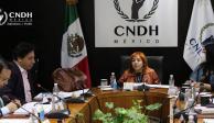 Presidenta de la CNDH garantiza la suma de esfuerzos para la protección de los derechos humanos.