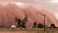 Tormenta de arena cubre a la ciudad de Boulia en Australia.