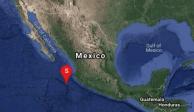 El sismo se registró a 279 kilómetros al oeste de Cihuatlán, Jalisco.