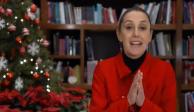 La jefa de Gobierno, Claudia Sheinbaum, dirigió un mensaje navideño a los capitalinos