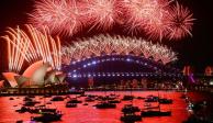 Fuegos artificiales y espectáculo de luces; así recibieron Año Nuevo Australia y Nueva Zelanda (FOTOS y VIDEOS)