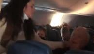 Arrestan a mujer que dio cachetada a pasajero de la tercera edad durante un vuelo en Estados Unidos