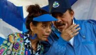 Los mandatarios de Nicaragua, Rosario Murillo y Daniel Ortega de izquierda a derecha, en una foto de archivo