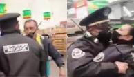 Guardias de supermercado golpearon a hombre de la tercera edad por no seguir las medidas sanitarias contra COVID-19.