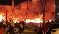 Una planta química ubicada en la ciudad estadounidense de Passaic, en el estado de Nueva Jersey, se incendió.