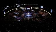 Una arena de UFC, previo a una función