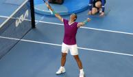 Rafael Nadal celebra una victoria en el Australia Open