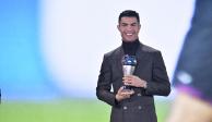 Cristiano Ronaldo durante la ceremonia de premiación de los Premios The Best de la FIFA, el pasado 17 de enero.