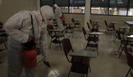 Aulas desinfectadas para el regreso a clases.