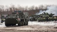 Vehículos armados en Ucrania, se espera invasión en cualquier momento&nbsp;