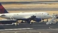 AICM cierra pista tras ponchadura de neumático en avión de Delta