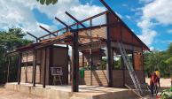 Prototipo de vivienda presentado por Conavi y la UNAM en Palenque, Chiapas, en noviembre.