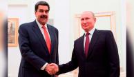 Nicolás Maduro, presidente de Venezuela con su homólogo ruso, Vladimir Putin