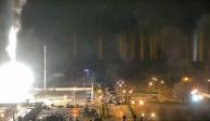 La planta nuclear de Zaporiyia recibió ataques rusos, por lo que se desató un incendio