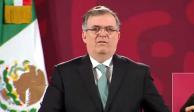 El secretario de Relaciones Exteriores, Marcelo Ebrard, reitera la postura de México en relación al conflictoentre Rusia y Ucrania