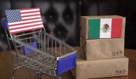 Exportaciones entre Estados Unidos y México.