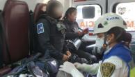 Fotografía de mujer policía que fue herida con un picahielo durante las movilizaciones por el 8M en la CDMX.