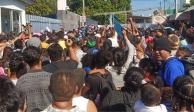 Migrantes protestarán el viernes durante la mañanera de AMLO en Chiapas.