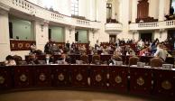 Aspecto de la sesión de ayer en el Congreso capitalino.