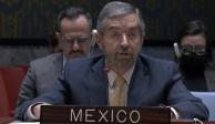 El representante permanente de México ante la ONU, Juan Ramón de la Fuente