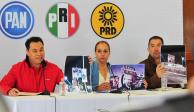 PAN, PRI y PRD demandaron al INE que inhabilite las estructuras de espectaculares que promocionan ilegalmente la consulta de revocación de mandato