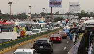 Cierre de la Autopista México-Pachuca, ayer por la  AMOTAC.