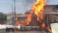 Reportan explosión en bodega donde se vendía combustible ilegal en Hidalgo