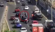 Atropellan a dos policías en Ecatepec, Estado de México.