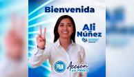 Ali Núñez se sumó a la fuerza política del PAN