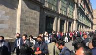 Diputados que apoyaron la Reforma Eléctrica ingresan a Palacio Nacional