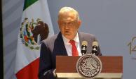 Presidente Andrés Manuel López Obrador durante conferencia.